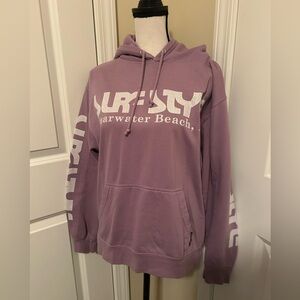 Surf Style Purple Hoodie with White Accents